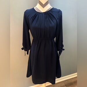YA Los Angeles Navy Long-Sleeve Dress